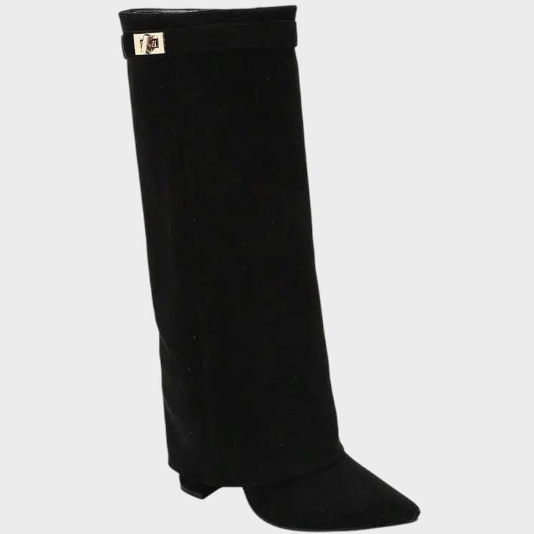 Lunara™ | Botas de ante con caña alta