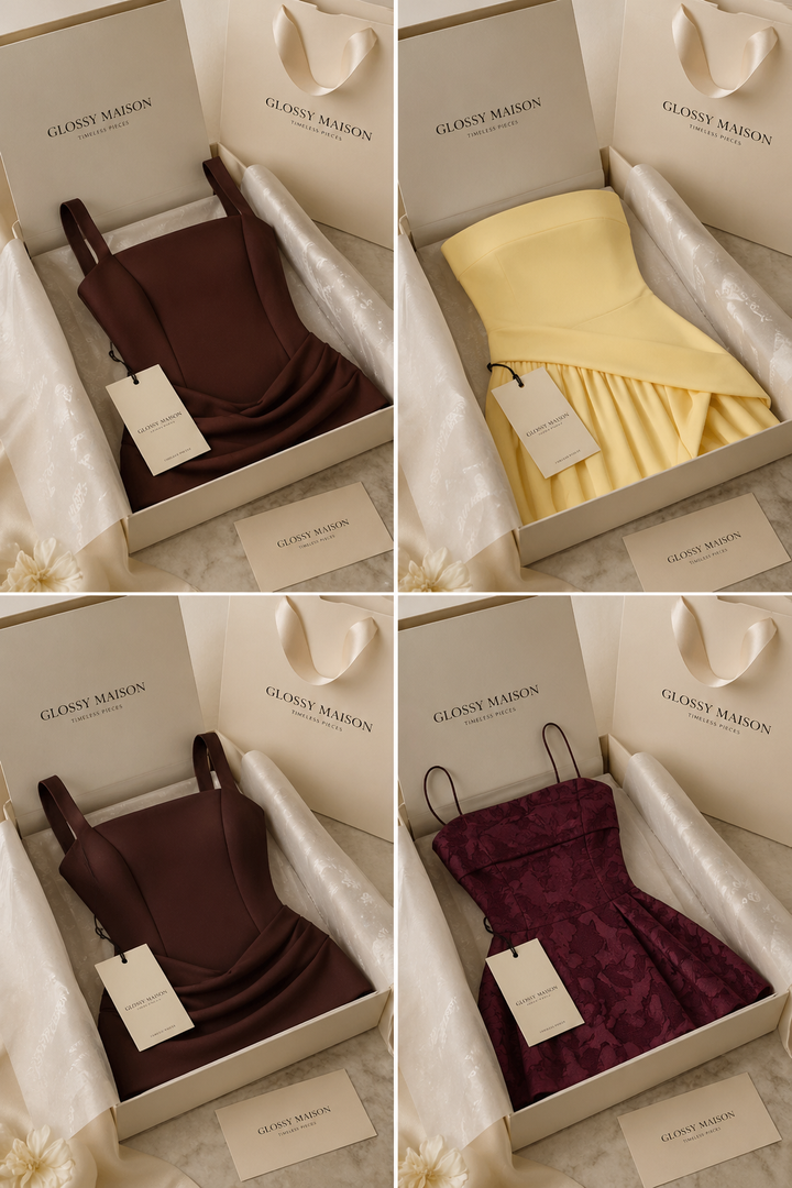 Allegra™ | Vestido mini con corset y falda