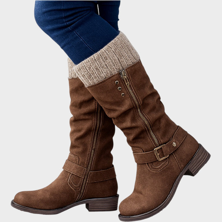 Gloria™ | Botas de caña alta con detalle de malla trenzada