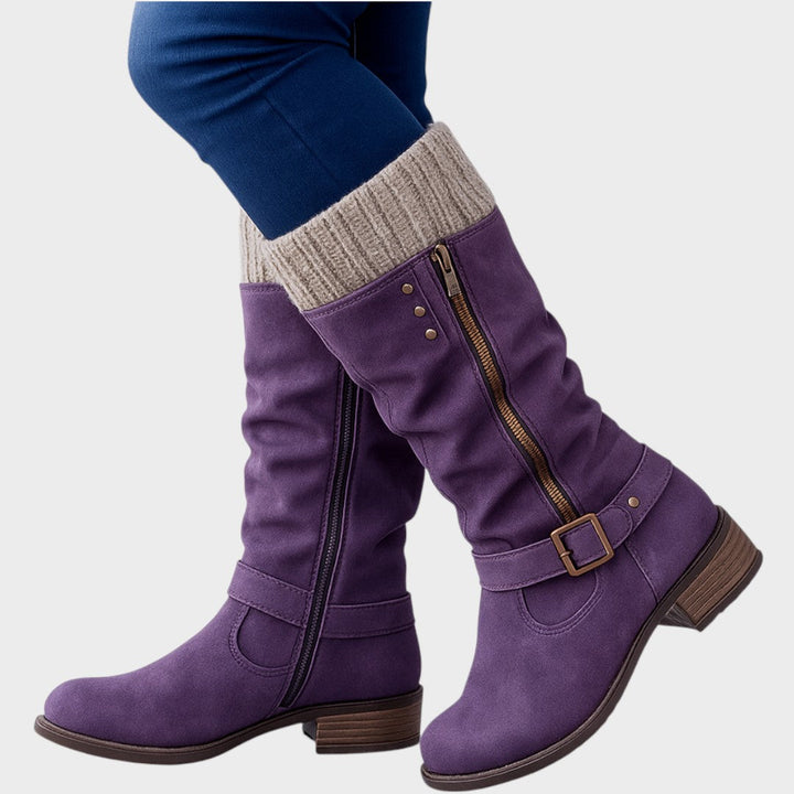 Gloria™ | Botas de caña alta con detalle de malla trenzada