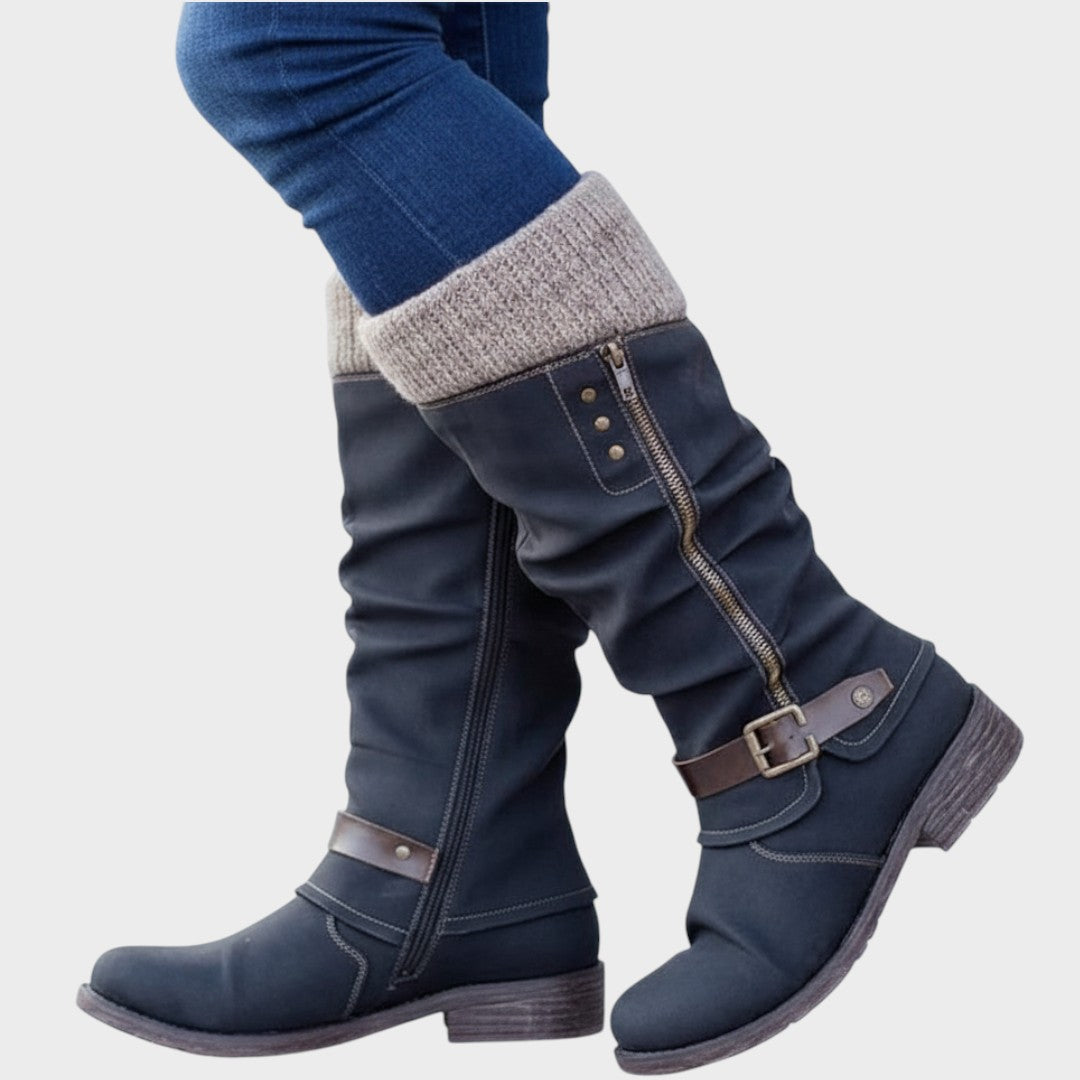 Gloria™ | Botas de caña alta con detalle de malla trenzada
