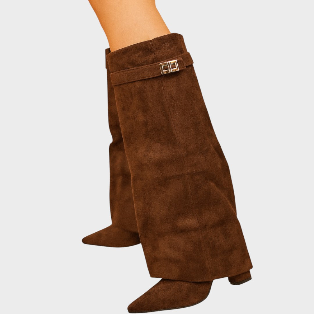 Lunara™ | Botas de ante con caña alta