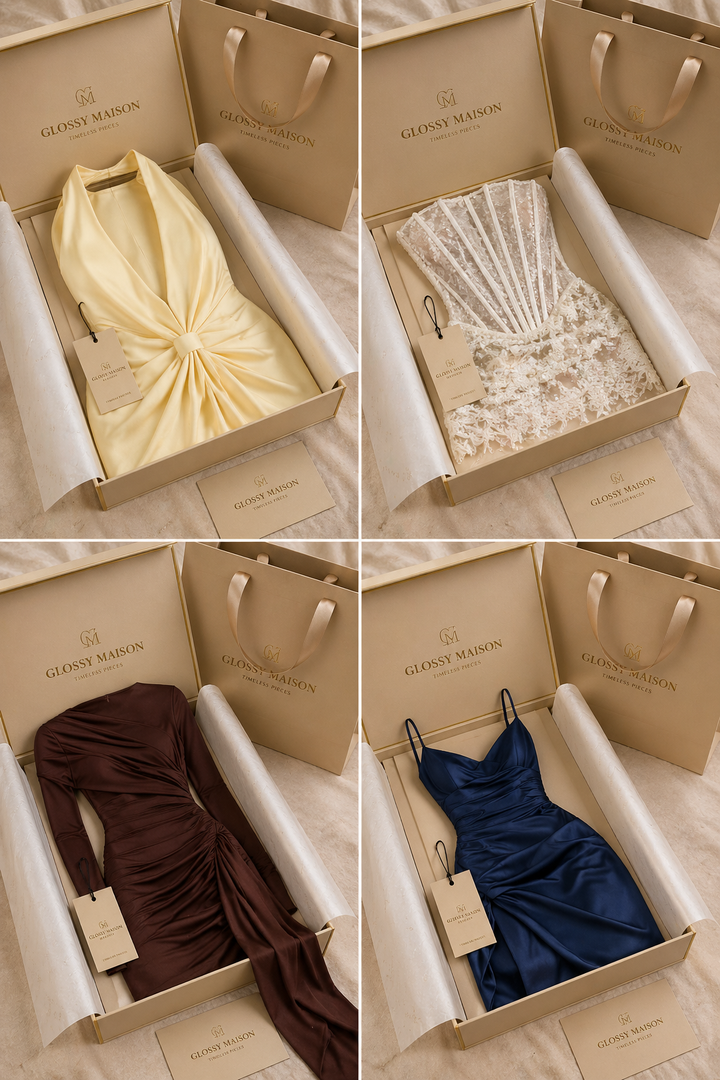 Dalia™ | Vestido drapeado con caída lateral