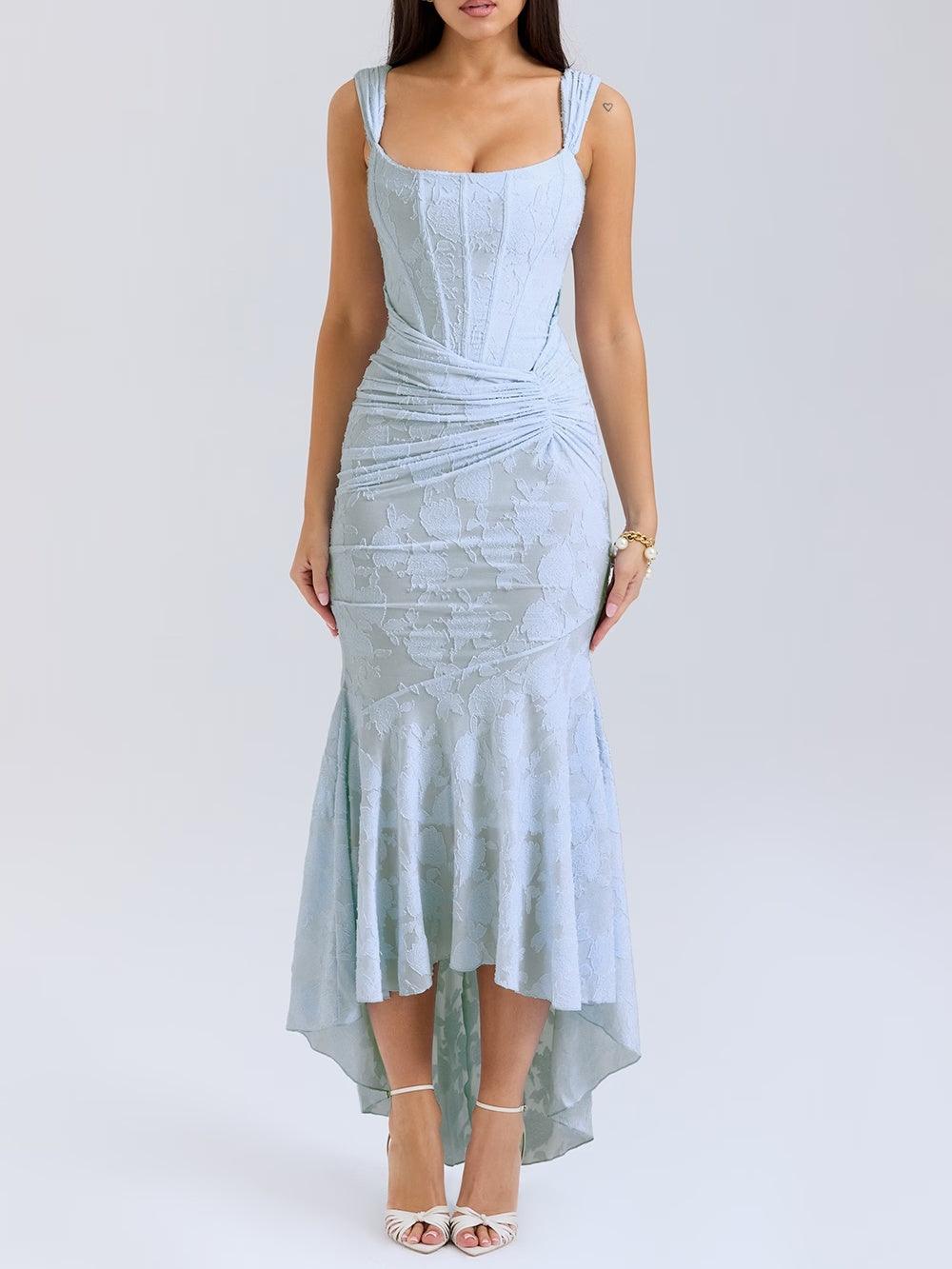 Allure™ | Vestido maxi rosé elegante