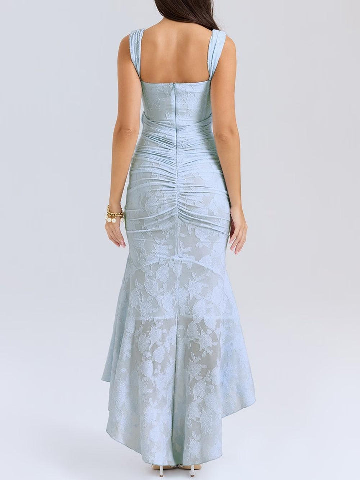 Allure™ | Vestido maxi rosé elegante