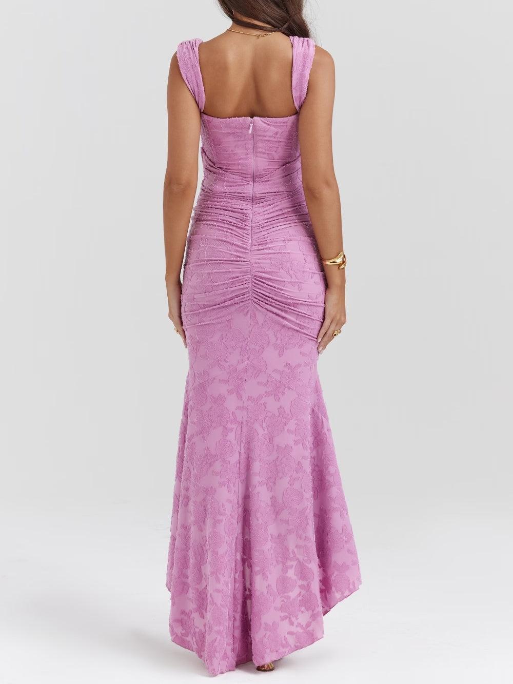 Allure™ | Vestido maxi rosé elegante