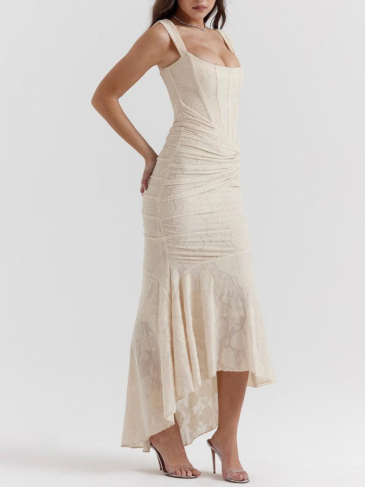 Allure™ | Vestido maxi rosé elegante