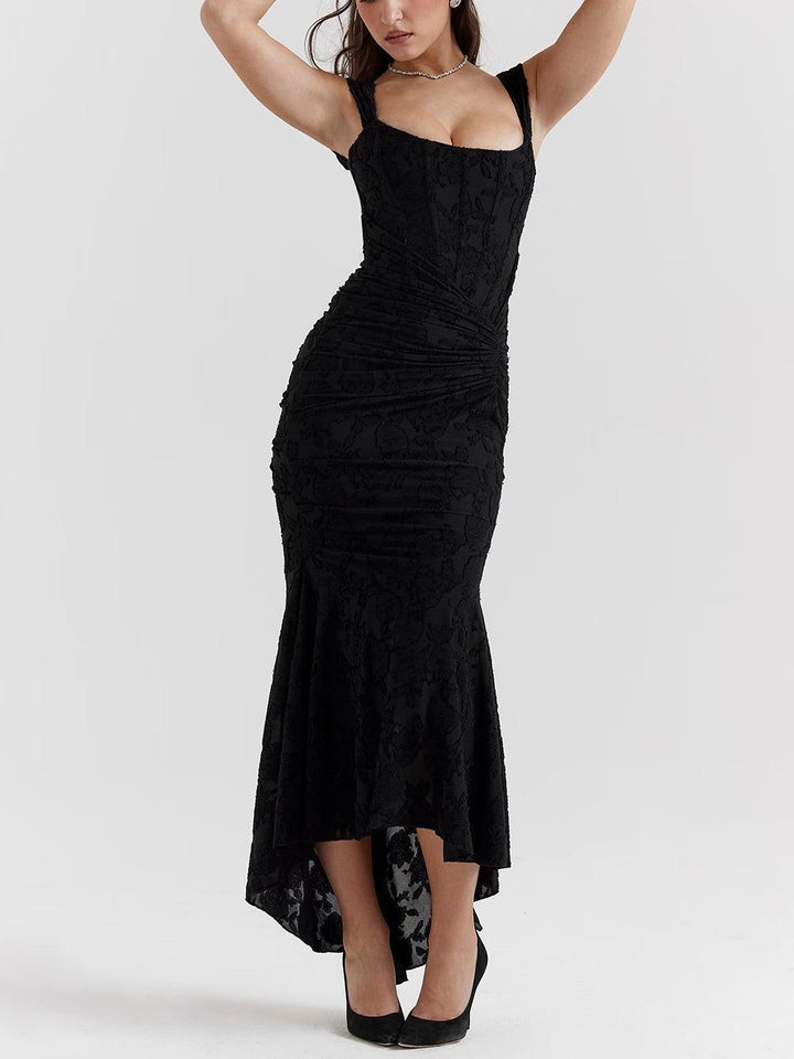 Allure™ | Vestido maxi rosé elegante
