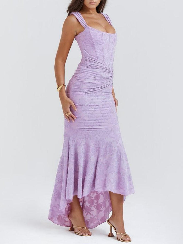Allure™ | Vestido maxi rosé elegante