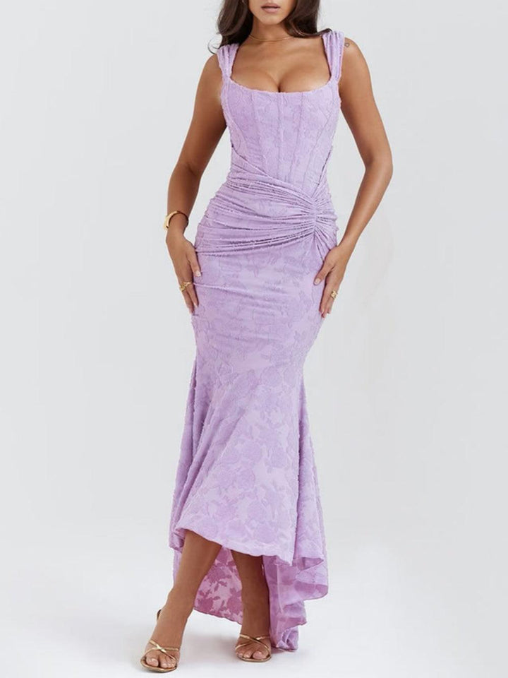 Allure™ | Vestido maxi rosé elegante