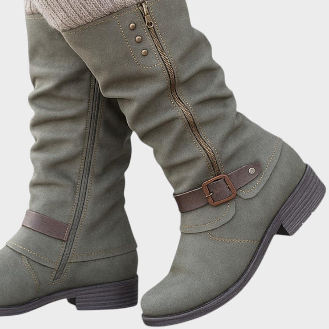 Gloria™ | Botas de caña alta con detalle de malla trenzada