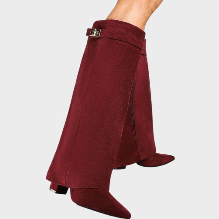 Lunara™ | Botas de ante con caña alta