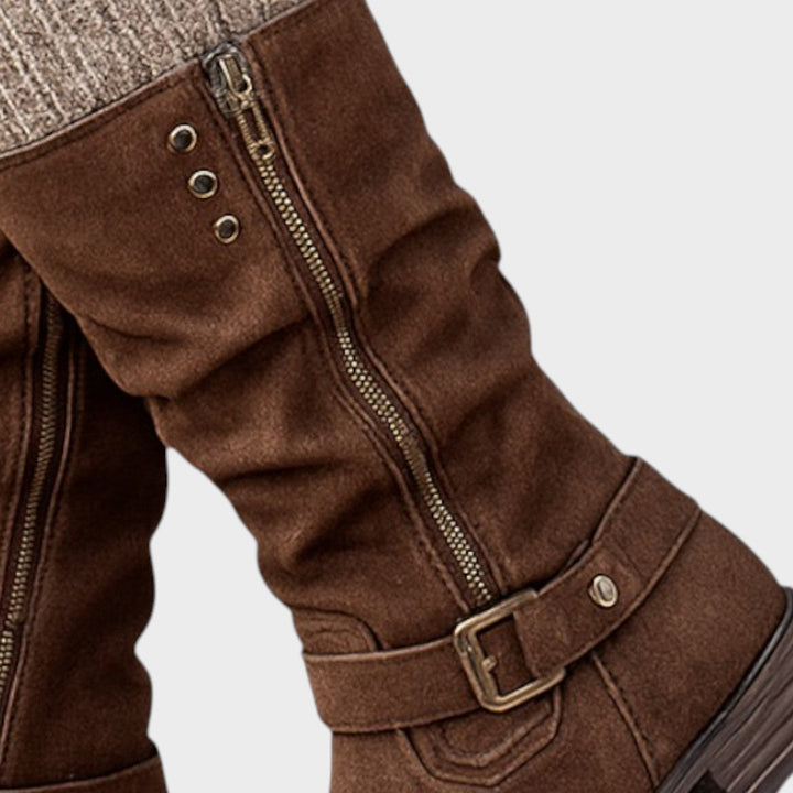 Gloria™ | Botas de caña alta con detalle de malla trenzada