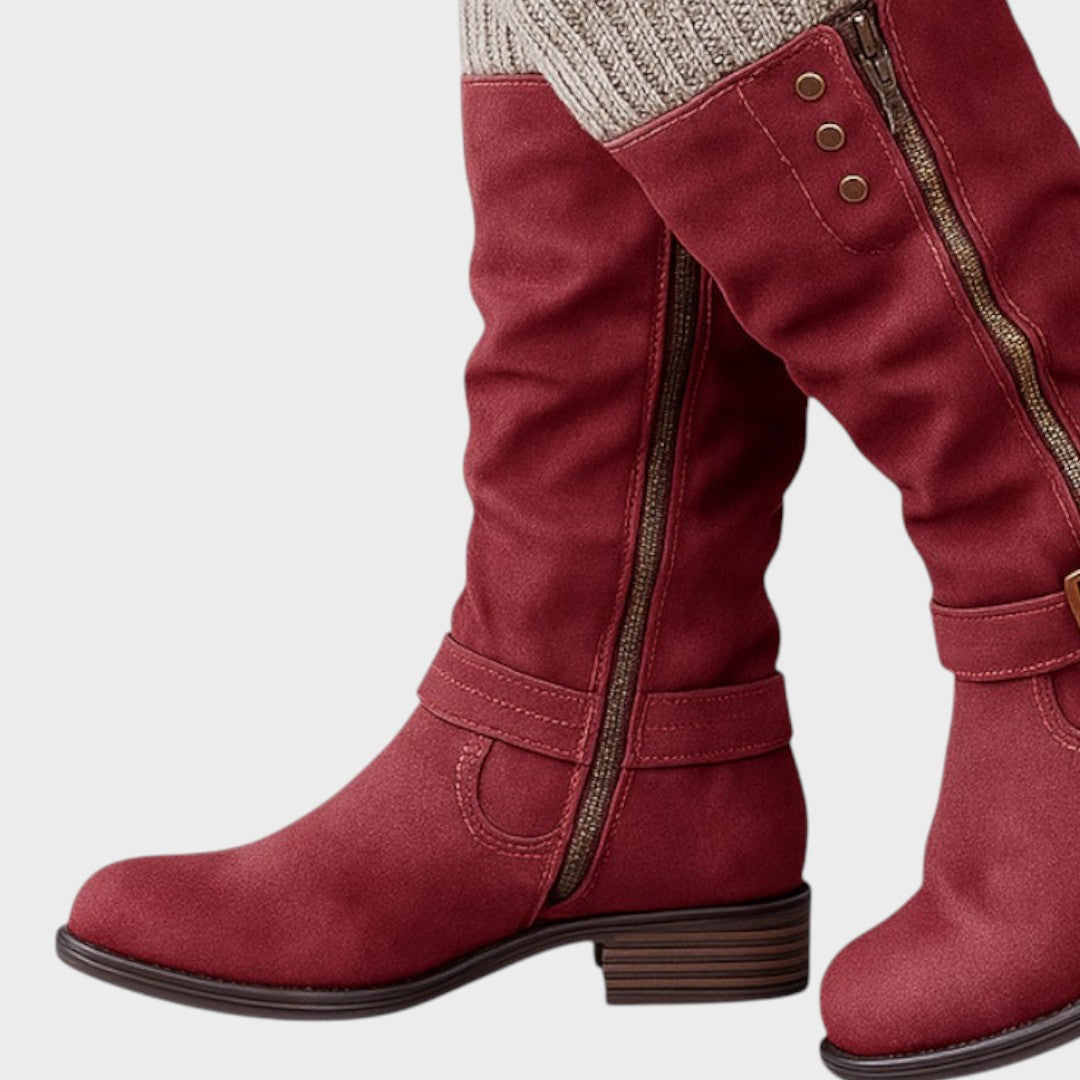 Gloria™ | Botas de caña alta con detalle de malla trenzada