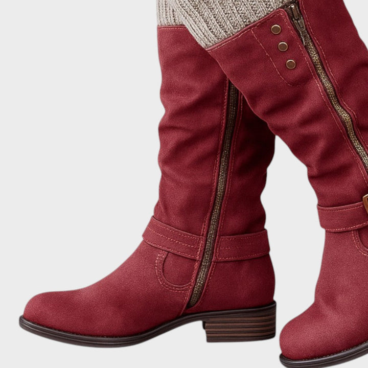 Gloria™ | Botas de caña alta con detalle de malla trenzada