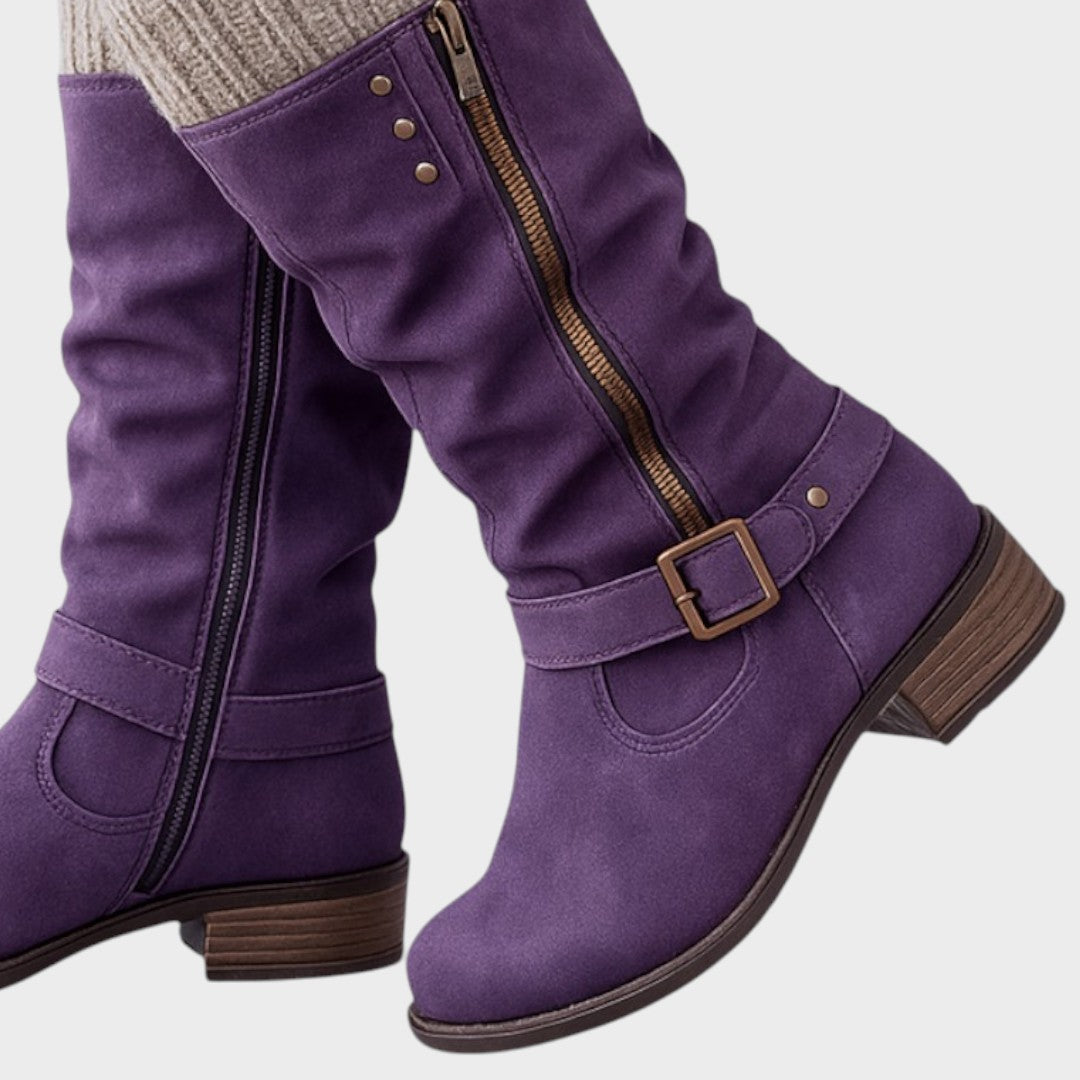 Gloria™ | Botas de caña alta con detalle de malla trenzada
