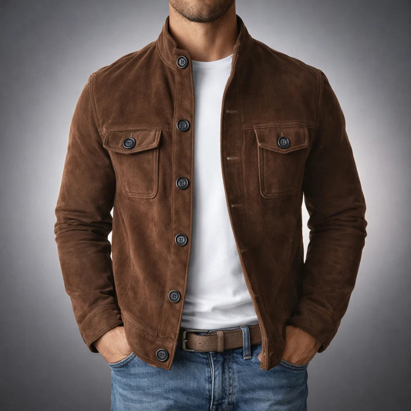 Alberto™ | Chaqueta de ante elegante para hombre