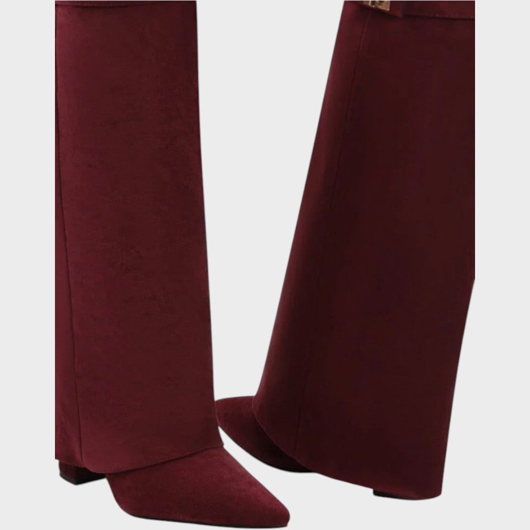Lunara™ | Botas de ante con caña alta