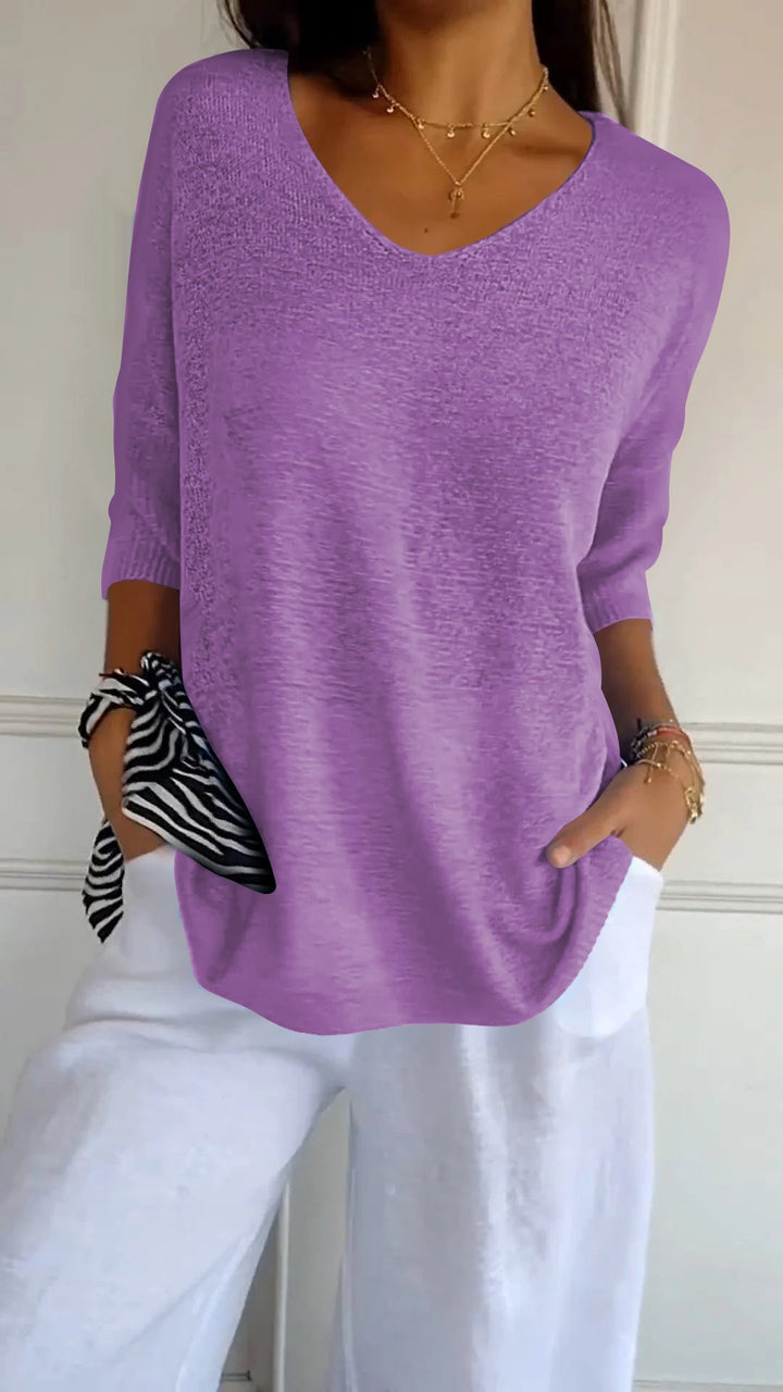 Jill™ | Top Intemporal de Escote en V