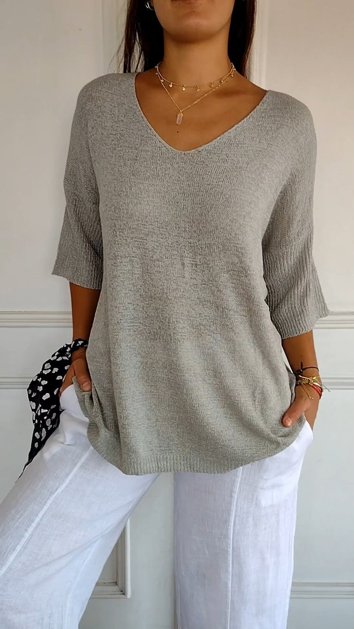 Jill™ | Top Intemporal de Escote en V