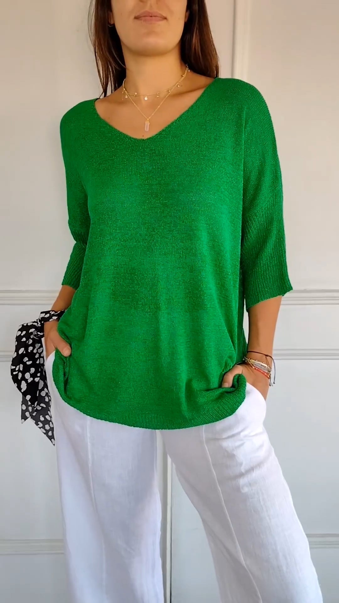 Jill™ | Top Intemporal de Escote en V