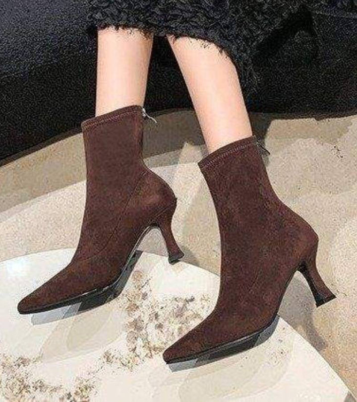 Fulvia™ | Botines minimalistas de piel con tacón medio