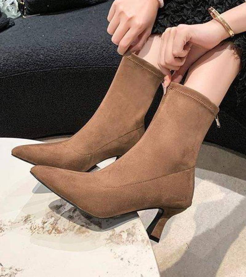 Fulvia™ | Botines minimalistas de piel con tacón medio