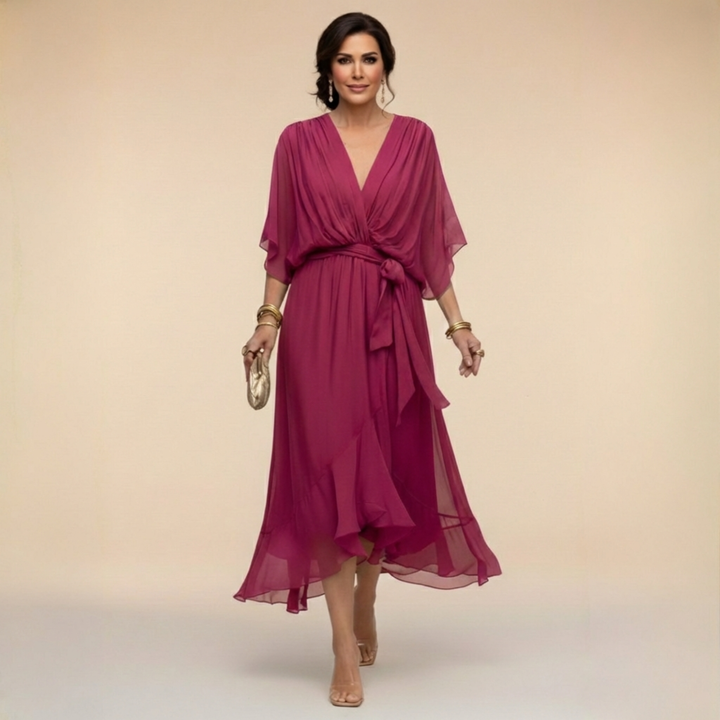 Monica™ |  Vestido de Chiffon