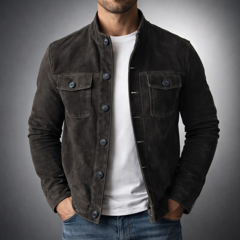 Alberto™ | Chaqueta de ante elegante para hombre
