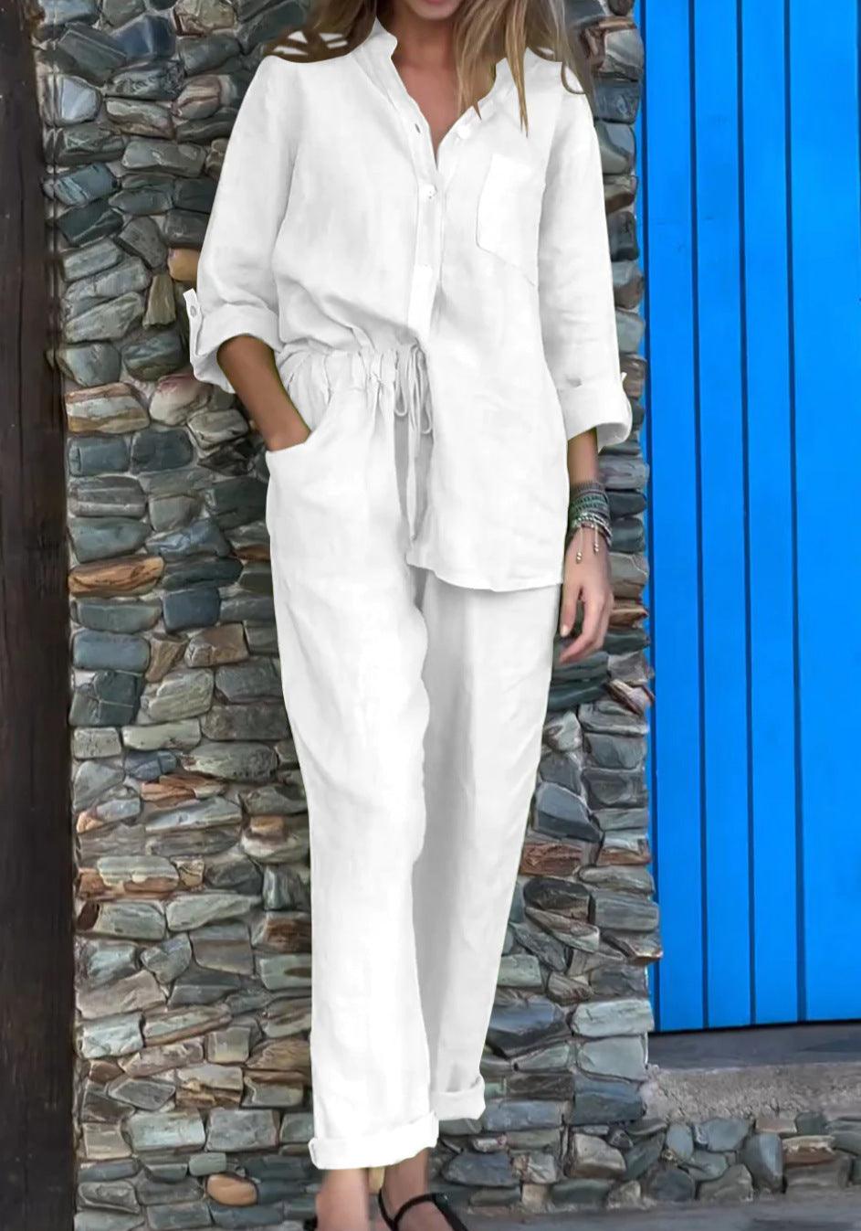 Riviera Ease™ | Conjunto de lino elegante