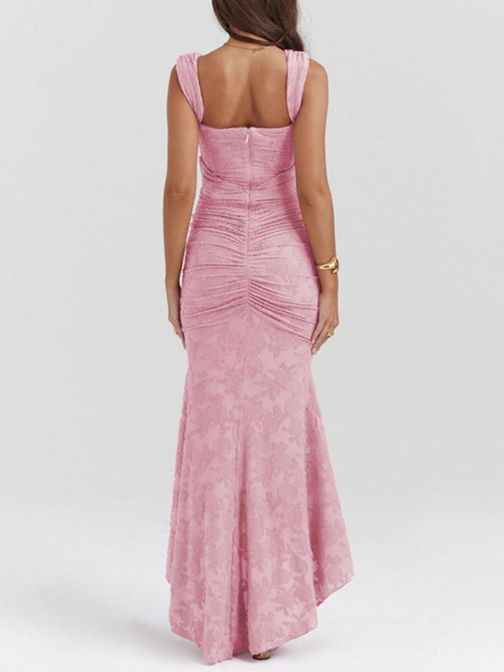 Allure™ | Vestido maxi rosé elegante