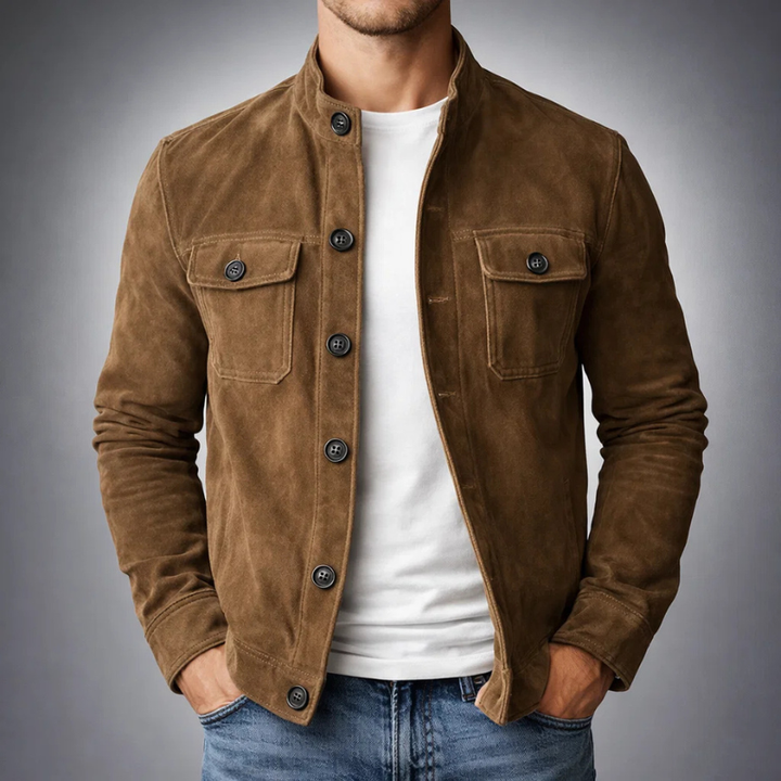 Alberto™ | Chaqueta de ante elegante para hombre