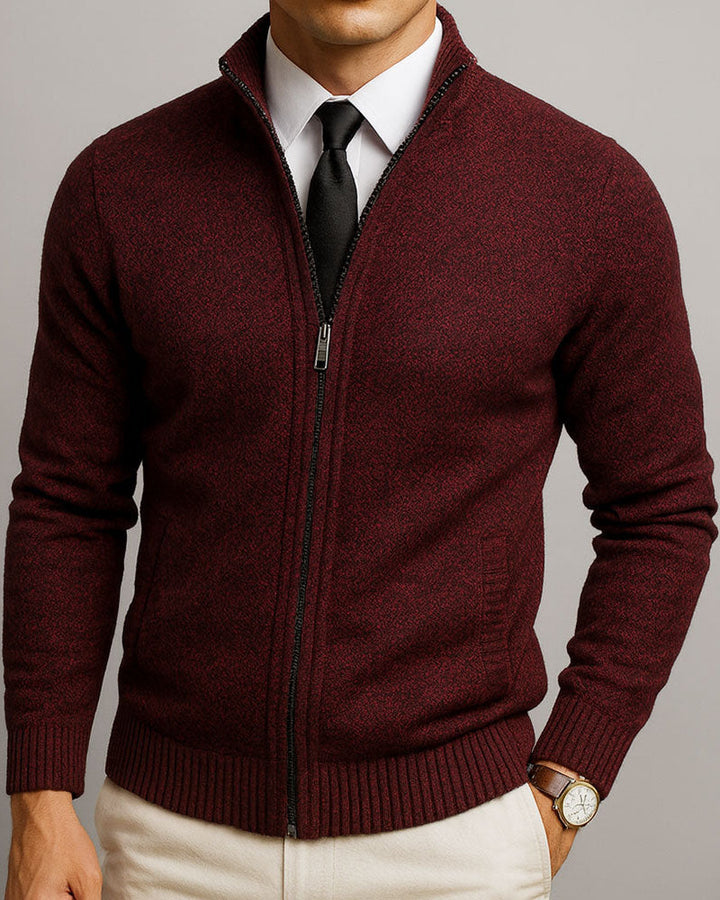 Leandro™ | Cárdigan de lana merino premium