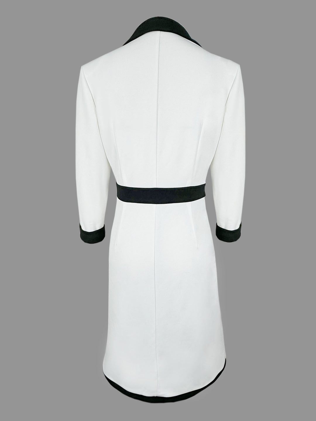 Élégance Contrast™ | Vestido midi con contraste elegante