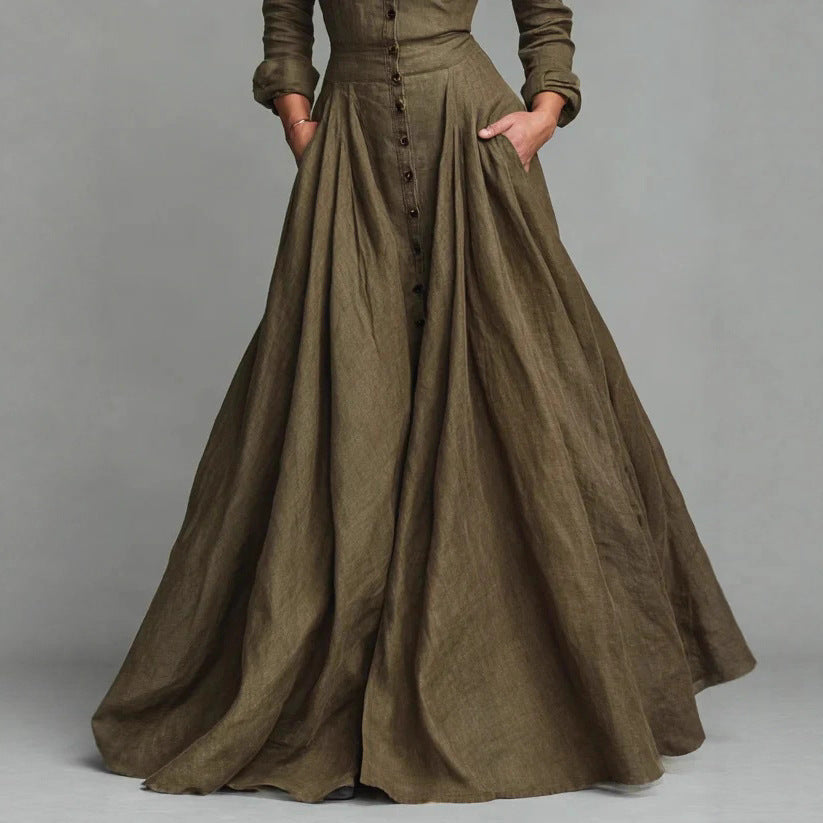 Élise Flow™ | Vestido largo de chiffon elegante