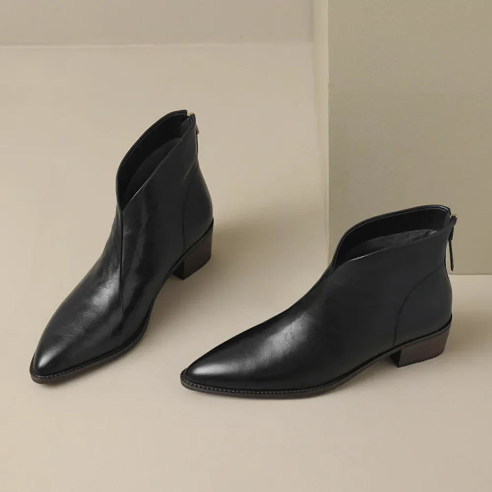 Anela™ | Botines de lujo con tacón bajo