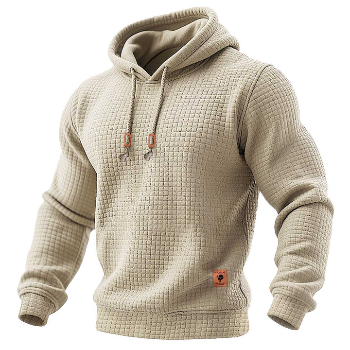 Waffle™ | Sudadera acolchada con capucha de manga larga para exterior