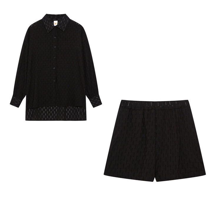Maud | Conjunto elegante de camisa y pantalones cortos
