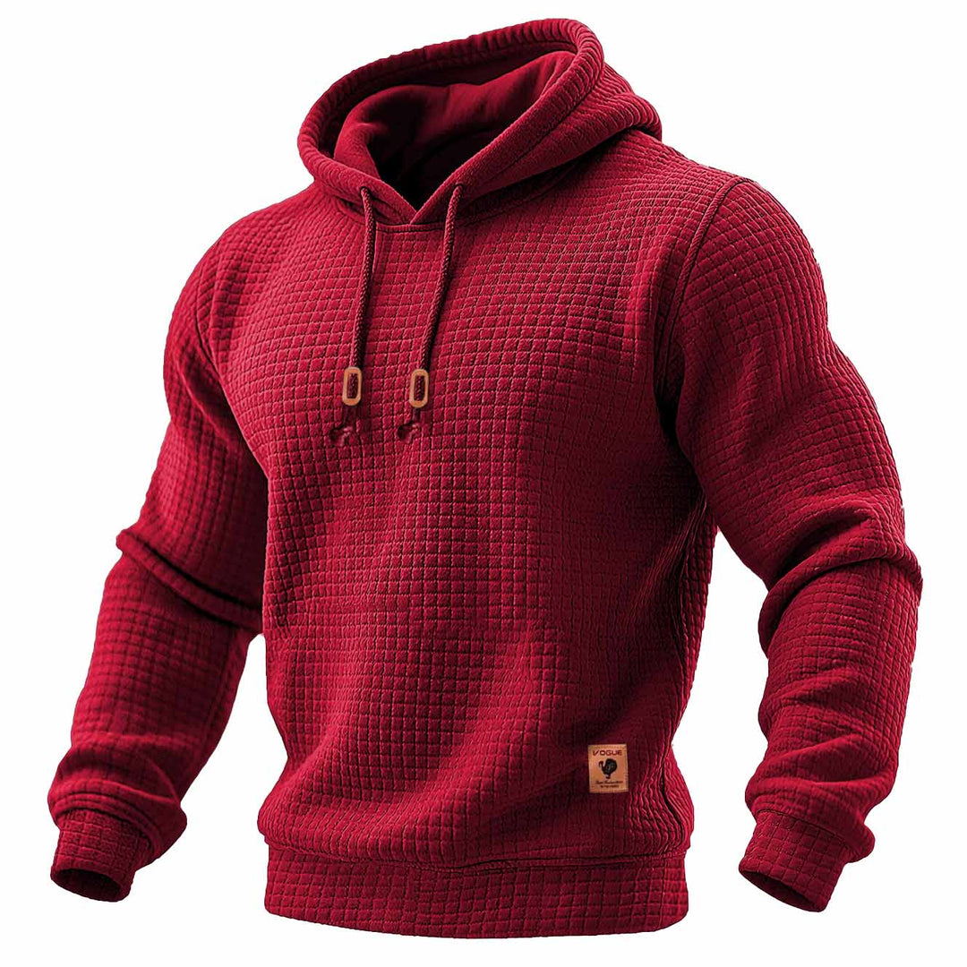 Waffle™ | Sudadera acolchada con capucha de manga larga para exterior