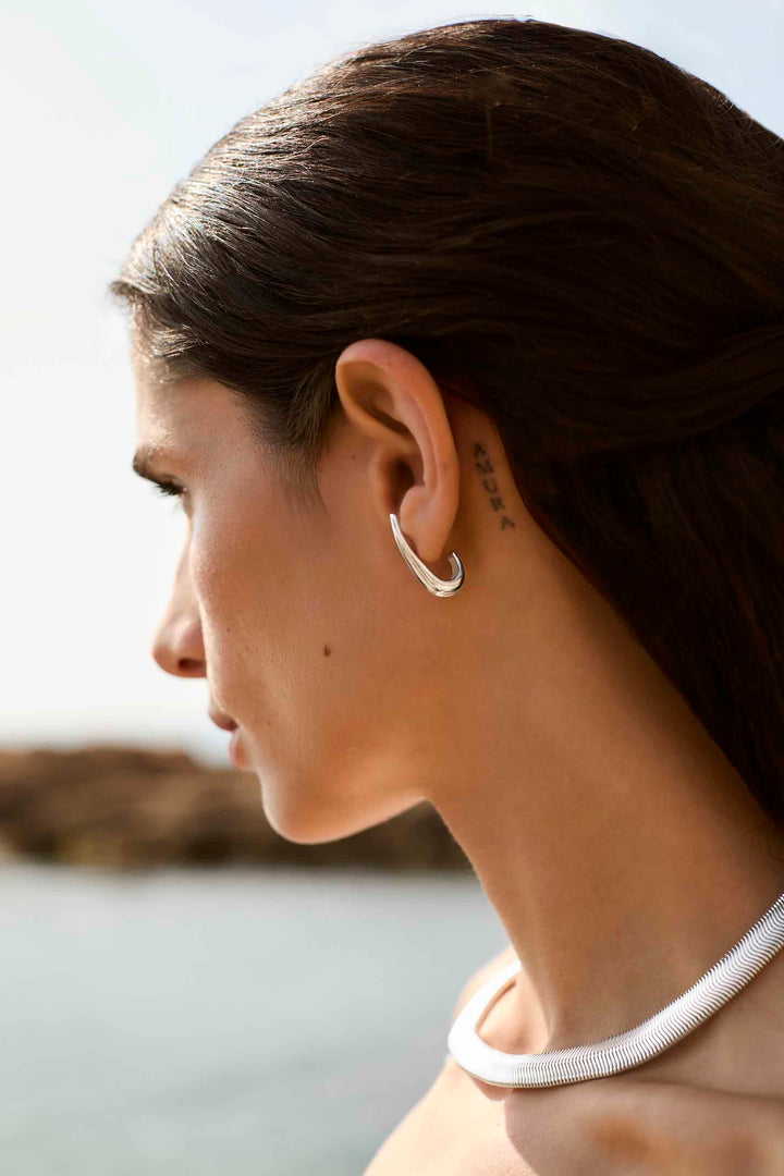 VELARA™ | Pendientes cubre-lóbulo en Plata 925