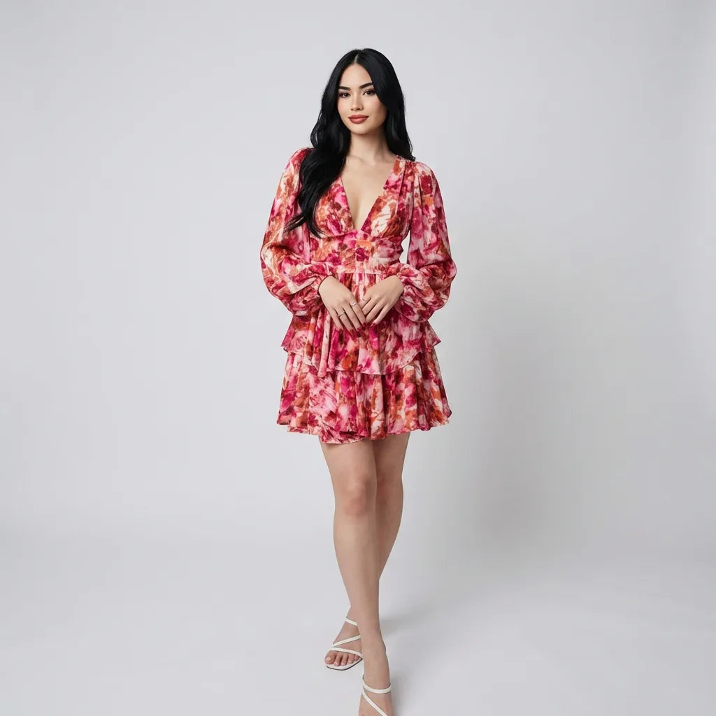 Fleur™ | Vestido mini rosé Amour