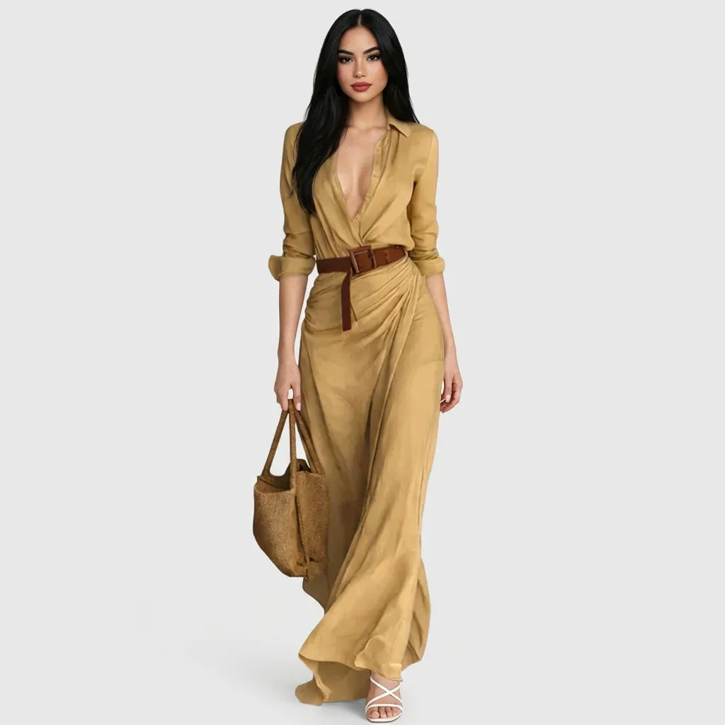 Jessy™ | Vestido camisero Sand Élise Belt