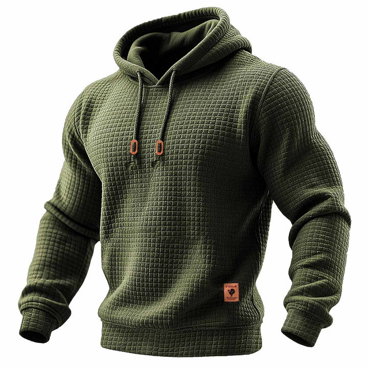Waffle™ | Sudadera acolchada con capucha de manga larga para exterior