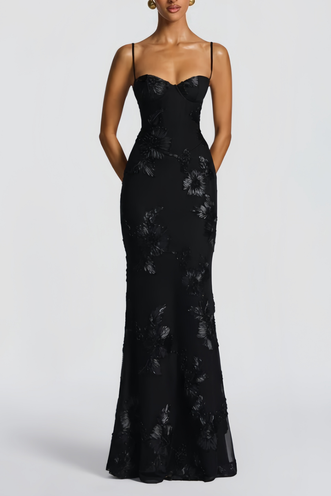 Ximena™ | Vestido corset premium con apliques florales