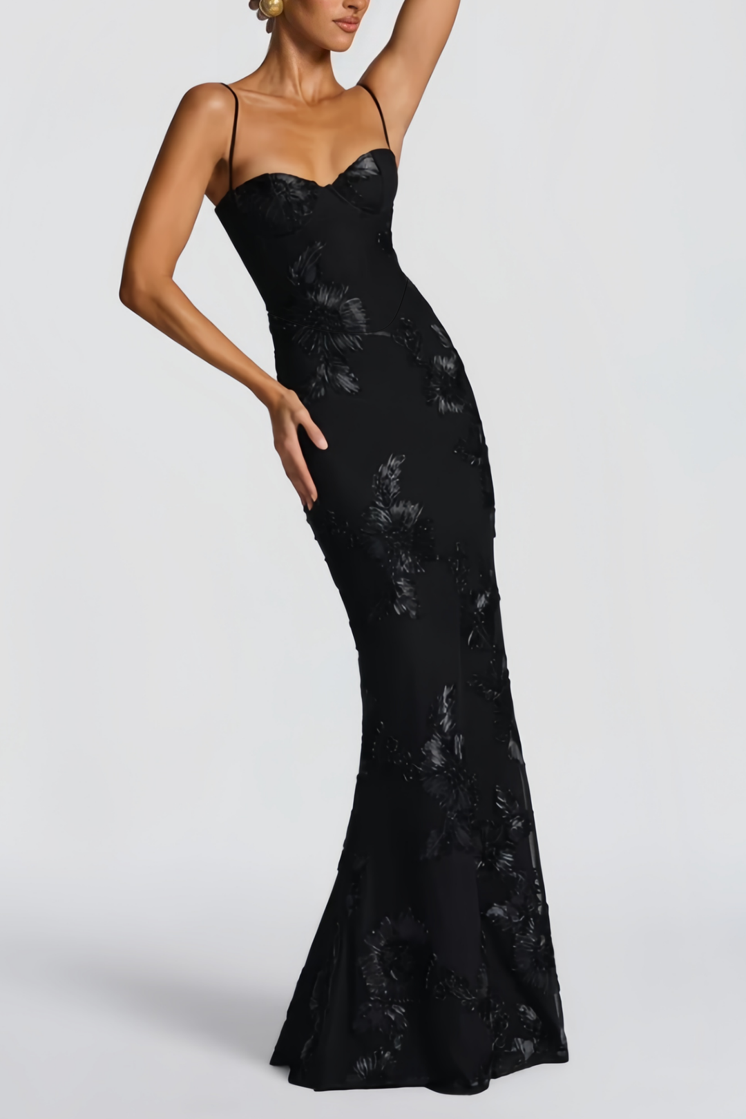 Ximena™ | Vestido corset premium con apliques florales