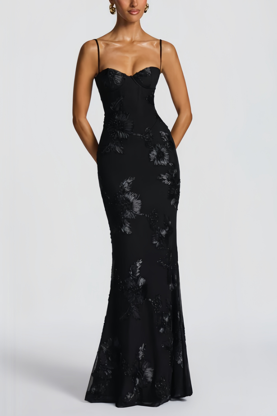 Ximena™ | Vestido corset premium con apliques florales