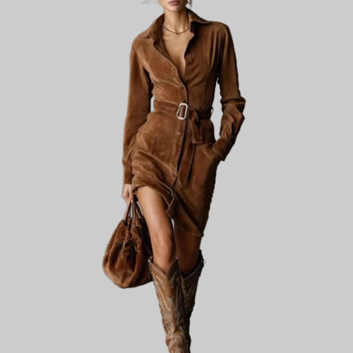Camille™ | Vestido elegante de ante