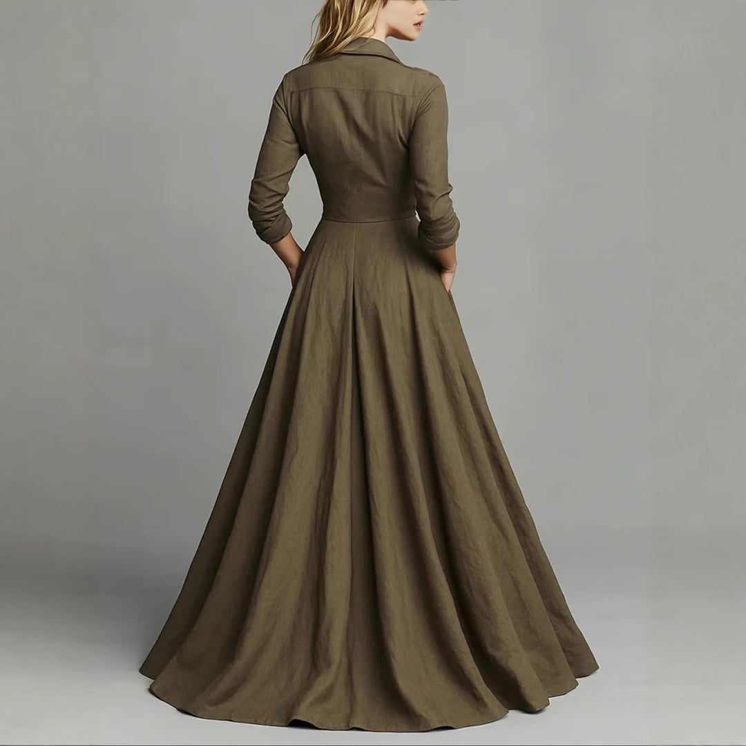 Élise Flow™ | Vestido largo de chiffon elegante