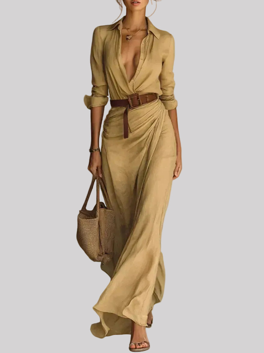 Jessy™ | Vestido camisero Sand Élise Belt