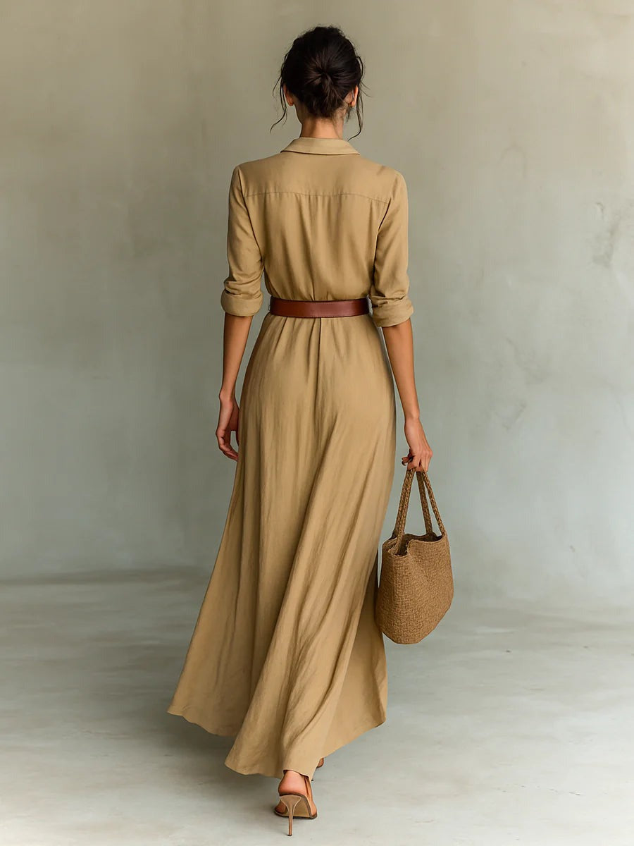 Jessy™ | Vestido camisero Sand Élise Belt